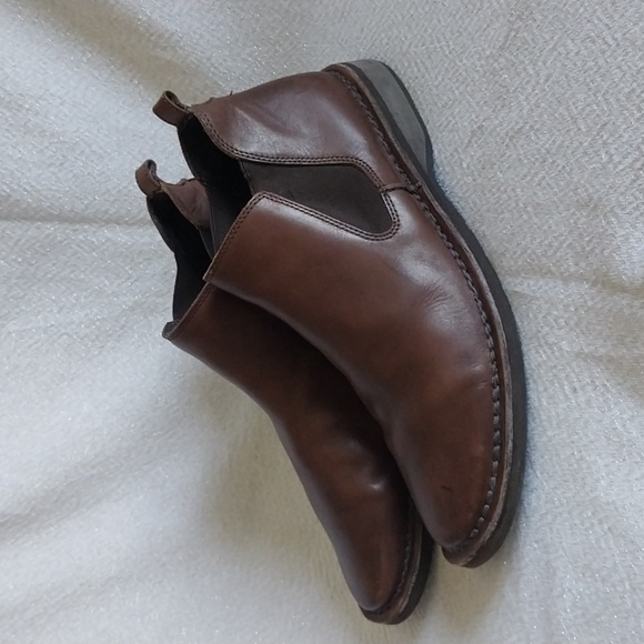 Kenneth Cole Reaction Brown Leather Boots Size 9.5-10 - Picture 1 of 9